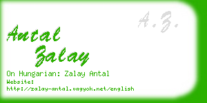 antal zalay business card